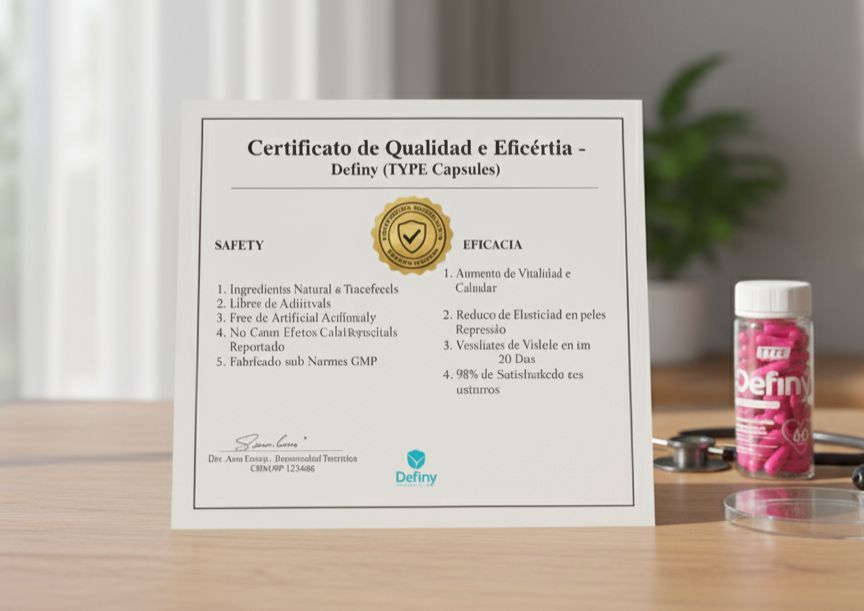 Certificado de Qualidade e Eficácia Definy