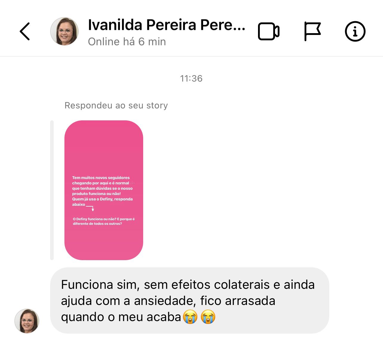 Depoimento Ivanilda - Sem efeitos colaterais