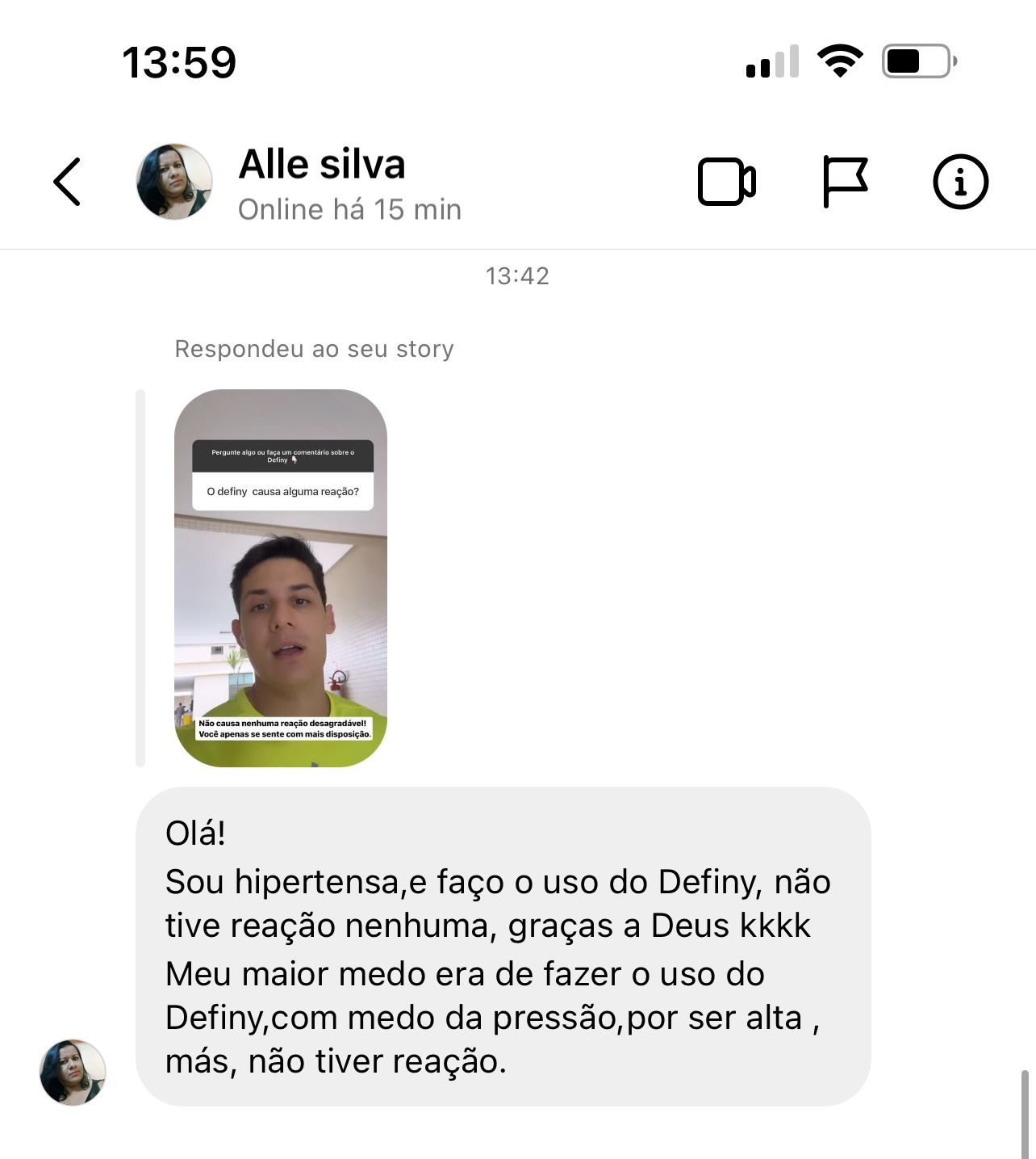 Depoimento Alle Silva - Hipertensa sem reação